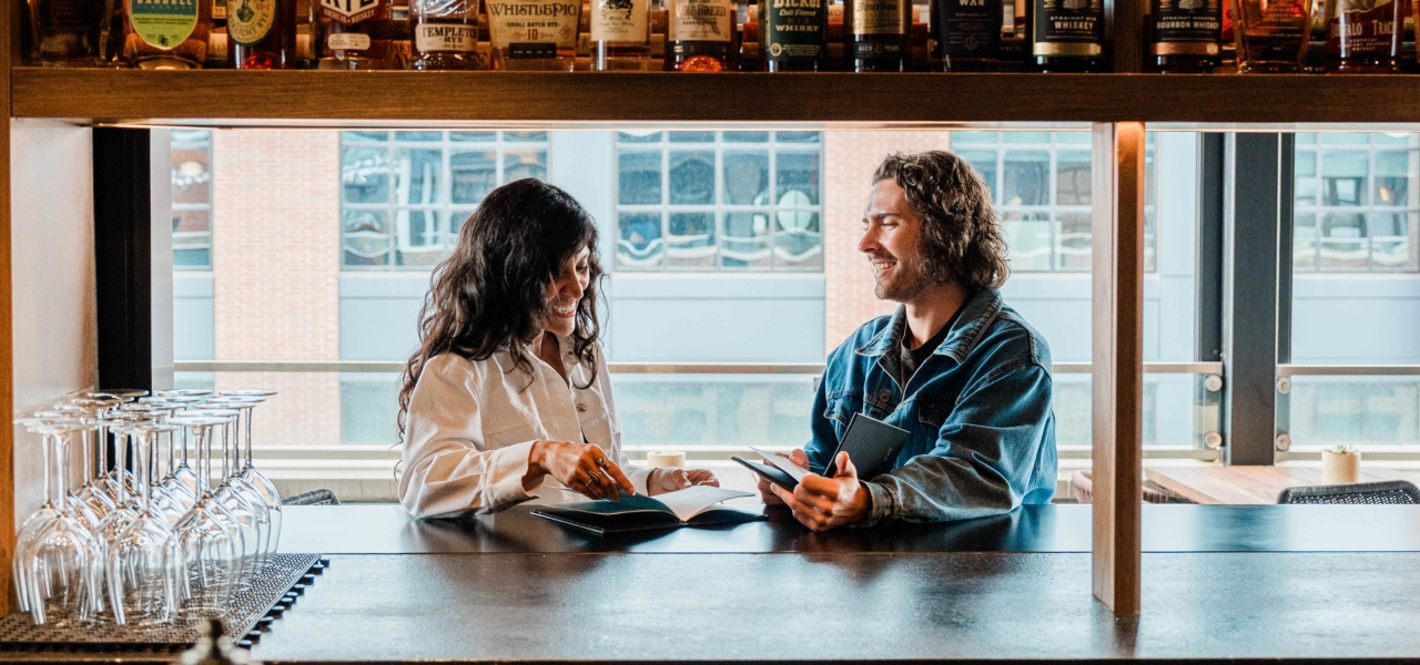 Couple at the Wine Bar