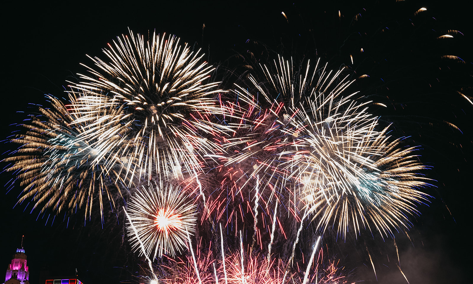 fireworks in the sky