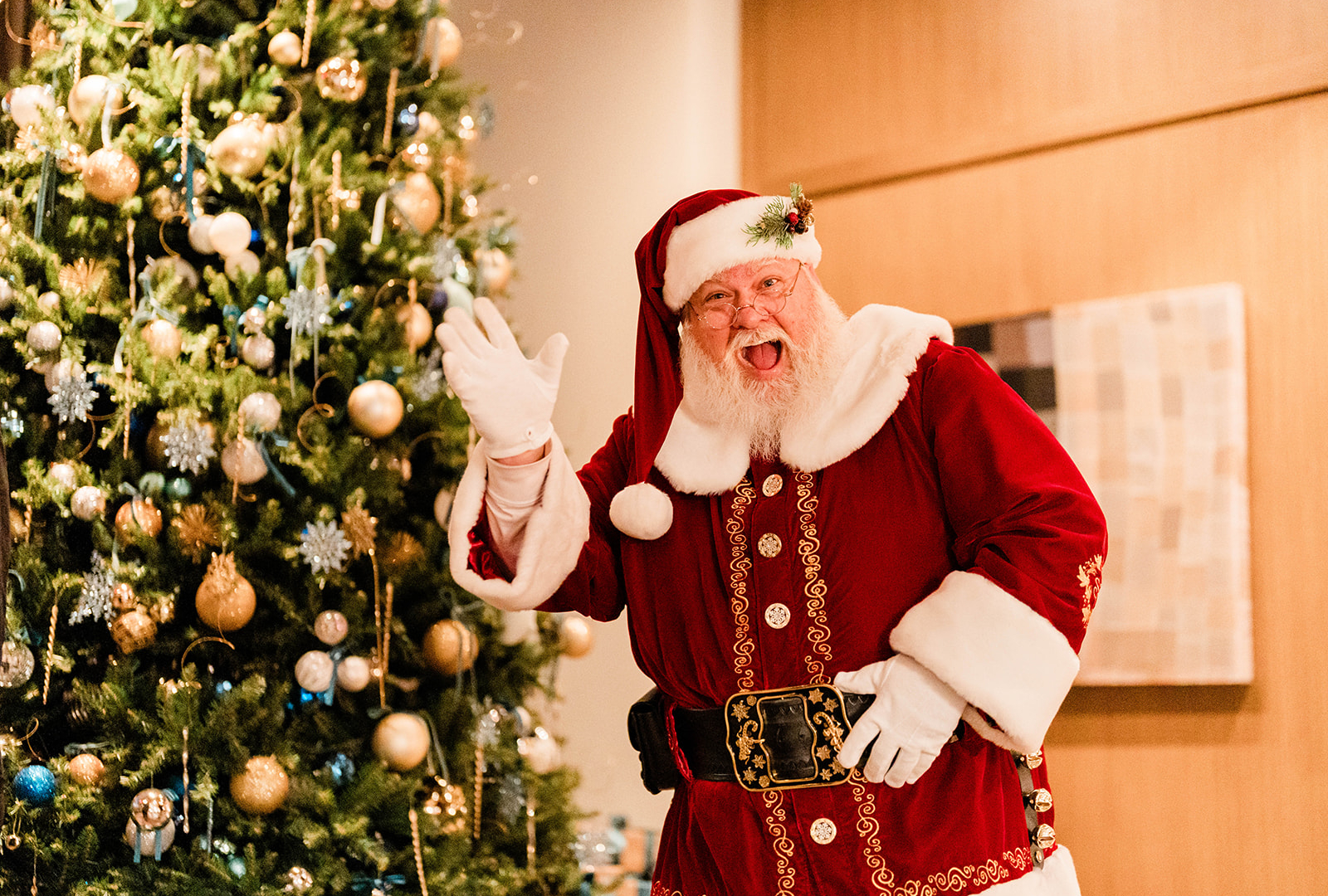 Santa In The Trade Room